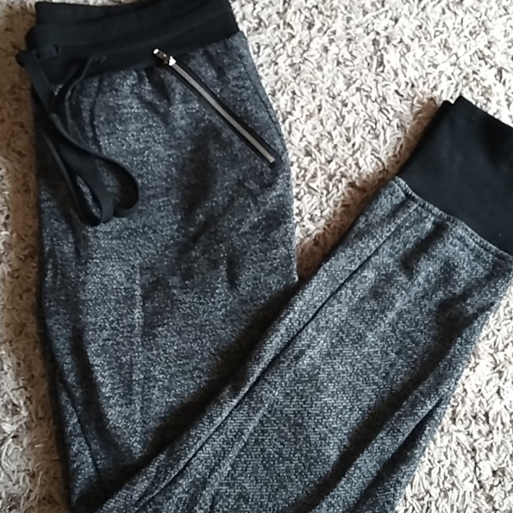 New Look Black and Grey Joggers, Size L